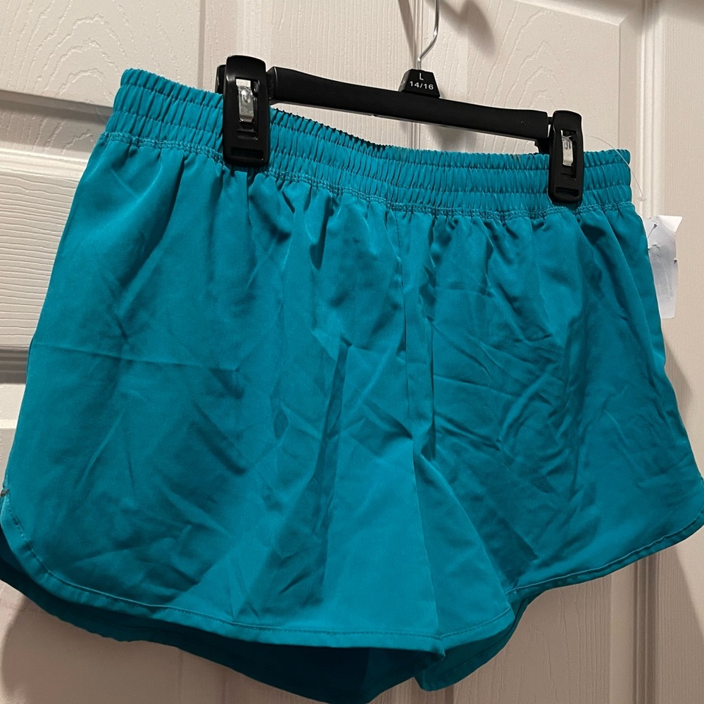 Champion ladies small green workout shorts